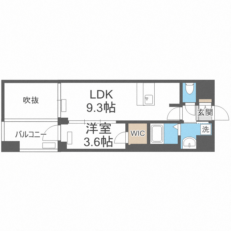 プレサンス堺筋本町ディスティニーの間取り