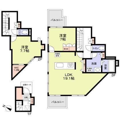 Residence Asakuraの間取り