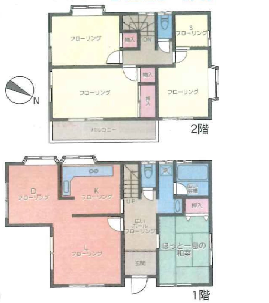 【稲荷町戸建の間取り】