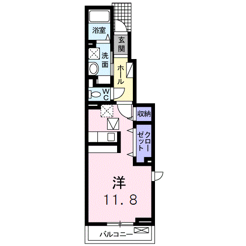 ラフォーレ足利IIの間取り