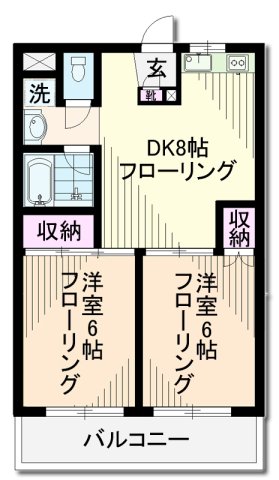 世田谷区上北沢のマンションの間取り