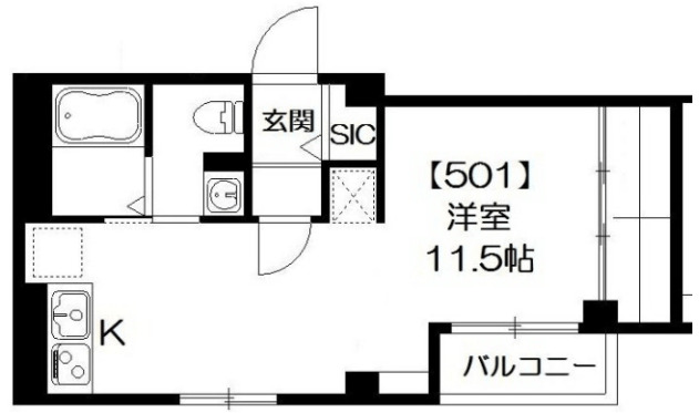 都営新宿線 西大島駅 徒歩3分 5階建 築9年の間取り写真