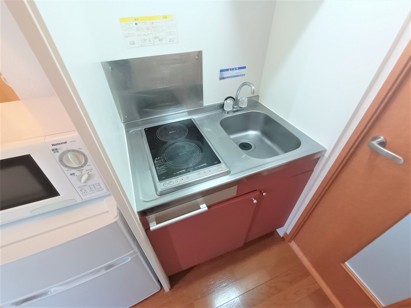 キッチン　コンロは2口コンロです。