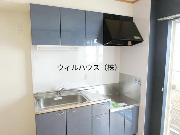 キッチン　ガスコンロ設置可！