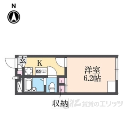 レオパレス西長洲の間取り写真