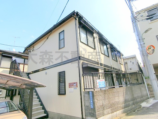 建物外観　1995年10月築　軽量鉄骨造地上2階建て 東京都大田区山王