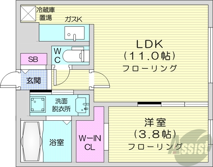 HillsSapporo3の間取り写真