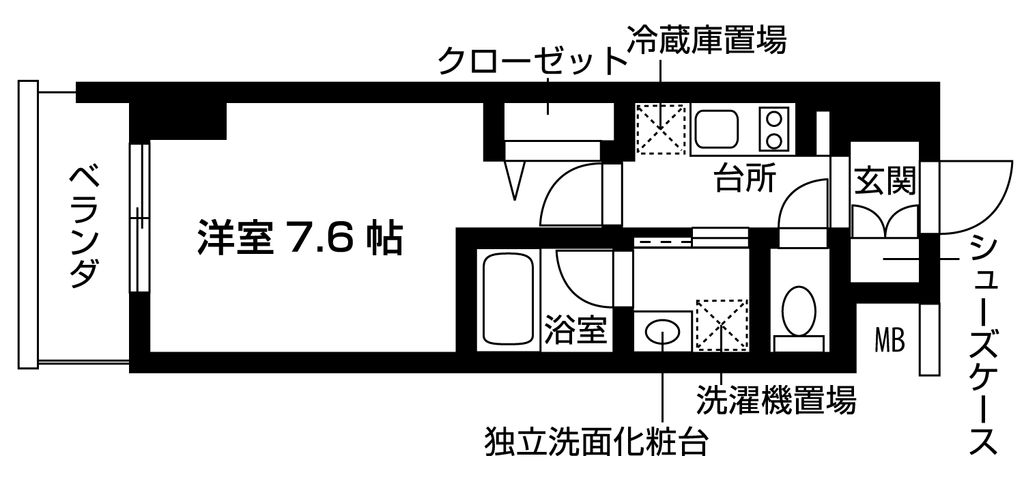 ソルレヴェンテ八戸ノ里の間取り写真