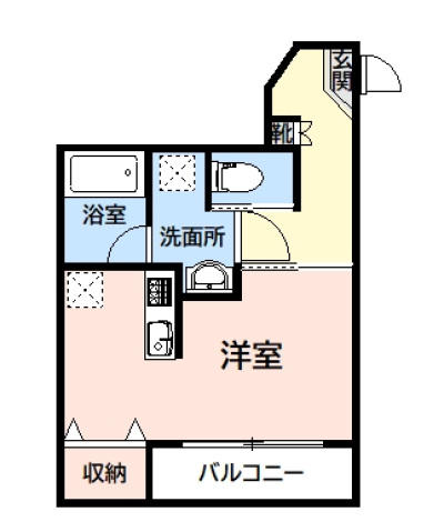 小田急線 柿生駅 徒歩5分 4階建 築15年の間取り写真