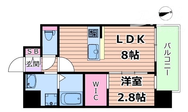LiveCasa天満橋の間取り写真