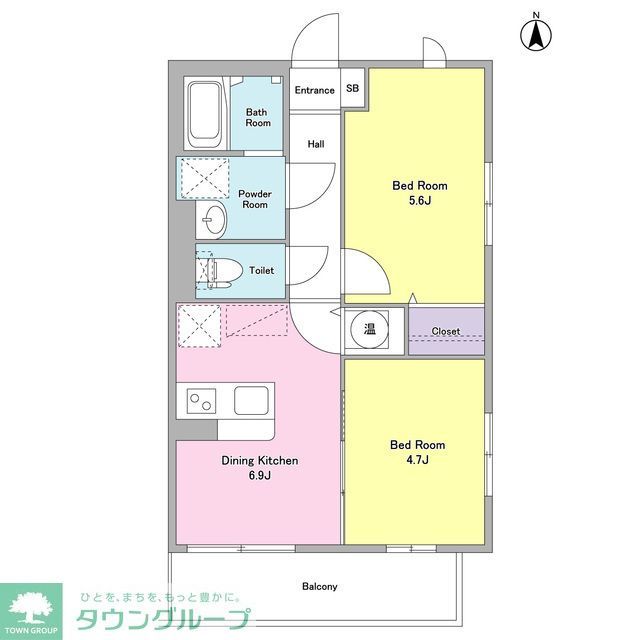ベルク経堂壱番館の間取り写真