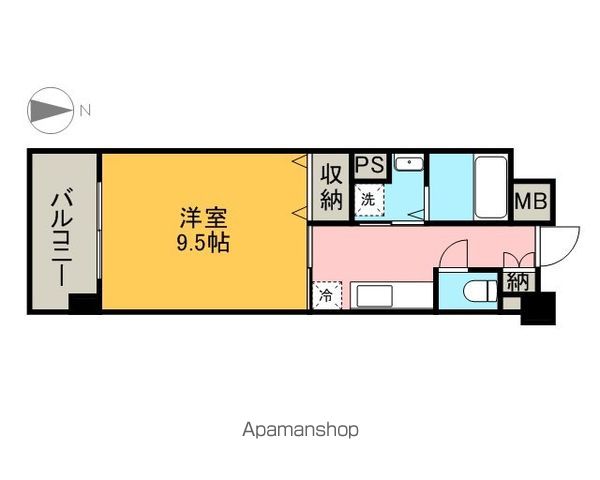 地下鉄鶴舞線 浅間町駅 徒歩7分 9階建 築16年の間取り写真