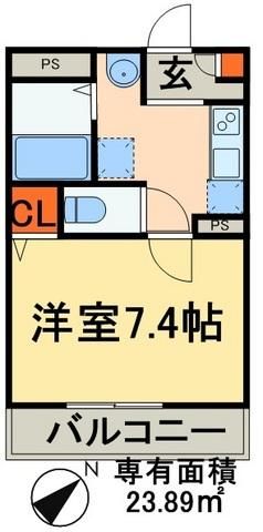 ＪＲ総武線 幕張駅 徒歩12分 2階建 築15年の間取り写真