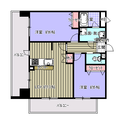 ROYALHOUSE猪ノ坂の間取り