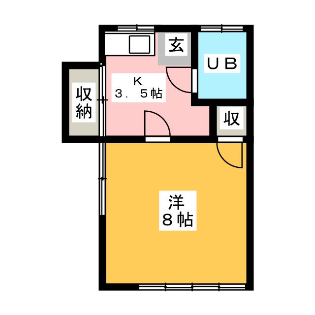 サンハイツ東の間取り