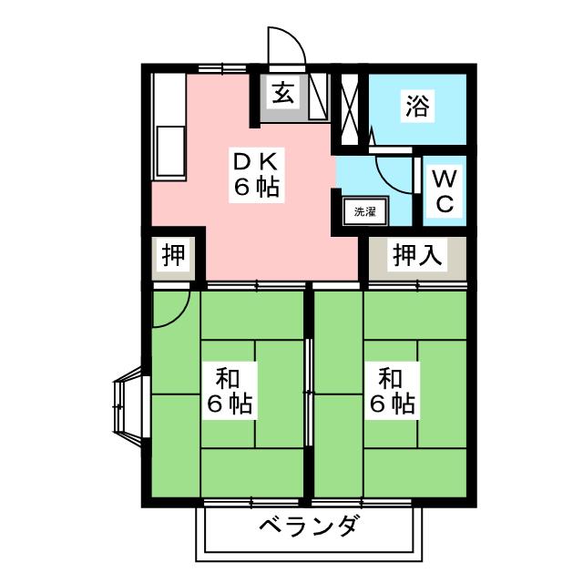 シティハイツすばるの間取り