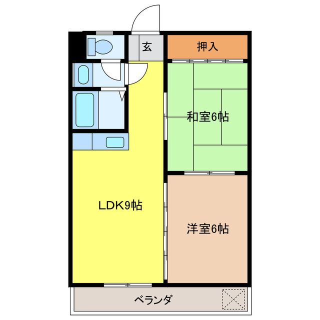 アルビアル羽島の間取り