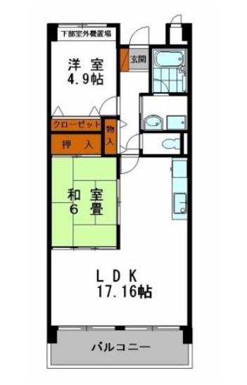 テルツォ南新在家の間取り