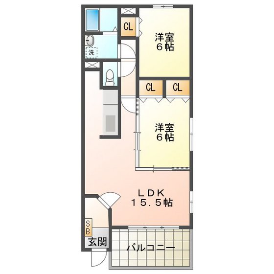 エスポワールIIの間取り