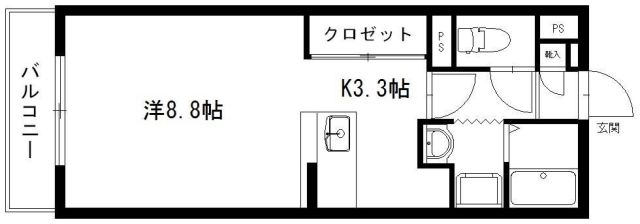 静岡県静岡市清水区折戸４（マンション）の賃貸物件の間取り