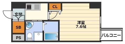 HS梅田EASTの間取り