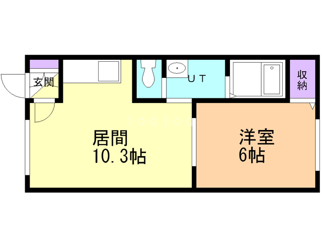 函館市宮前町のマンションの間取り