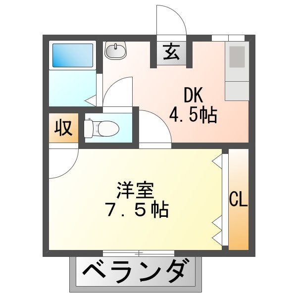 碓氷ハイツの間取り