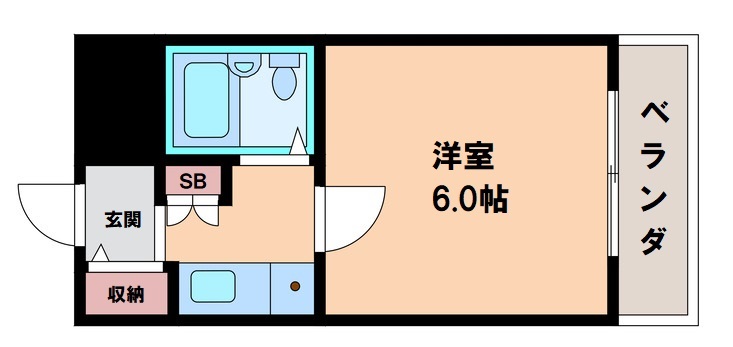 アパルト四天王寺Iの間取り