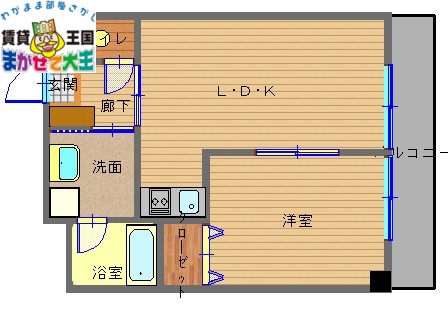 プラスパー築町の間取り