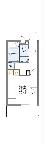 レオパレスウエストリバーIIの間取り