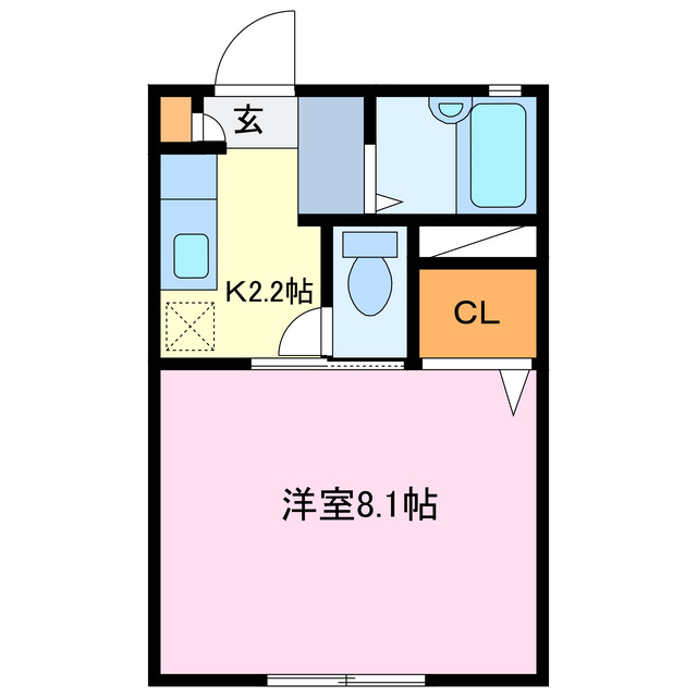 志摩市阿児町鵜方のアパートの間取り