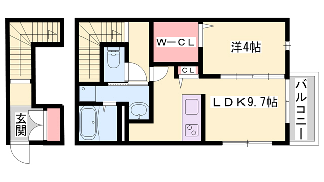 レガーロ天神町の間取り