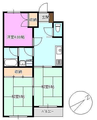 上田市長瀬のマンションの間取り