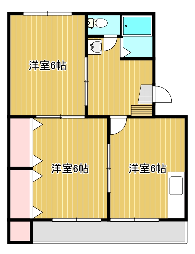 コーポラス太子堂Iの間取り