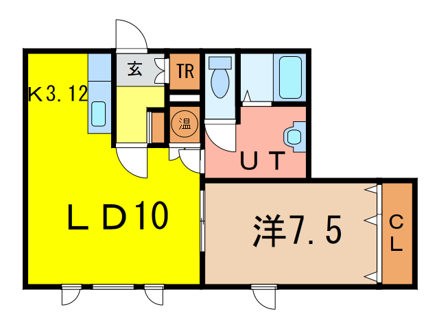 ＷＩＮＤＡＭ　Bの間取り