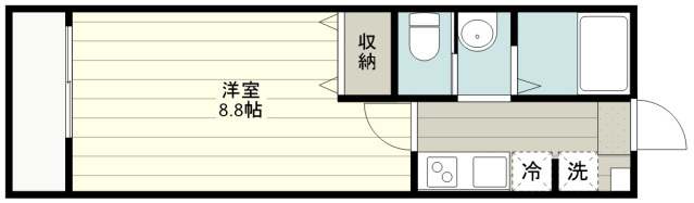 【富士見市針ケ谷のアパートの間取り】