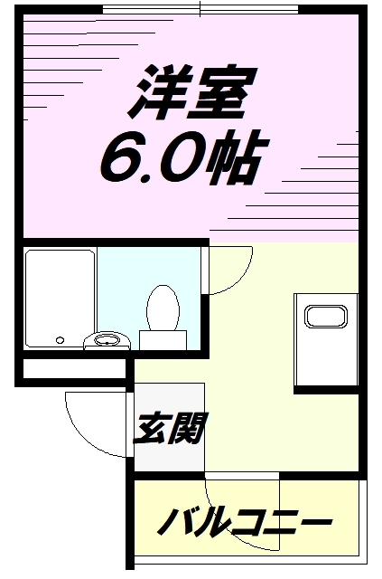 八王子市寺町のマンションの間取り