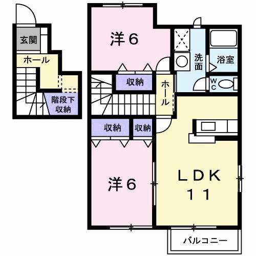 ハ－ヴェスト高原Ｂの間取り