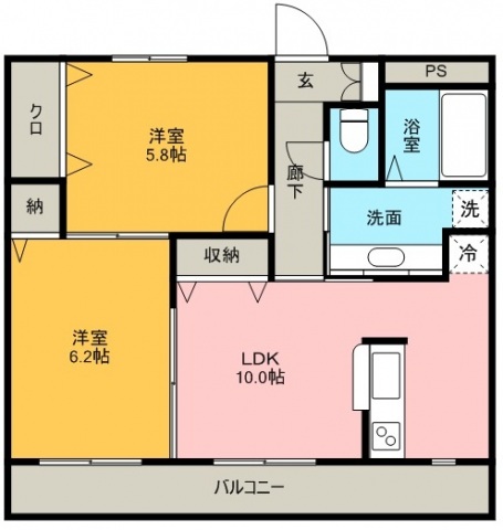 森甚Dの間取り