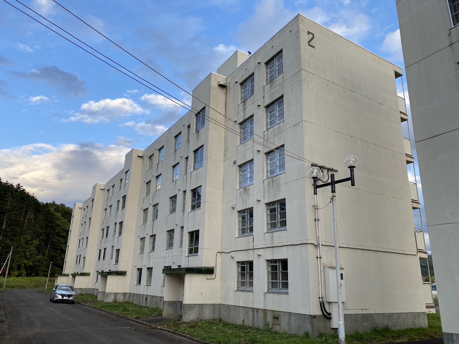 三笠市美園町のマンションの建物外観