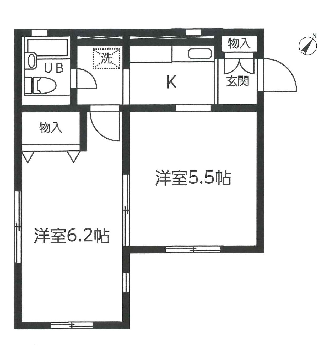 洗足ハウスの間取り