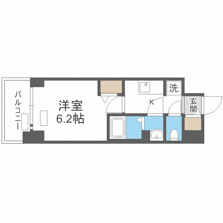 プレサンス堺筋本町ディスティニーの間取り