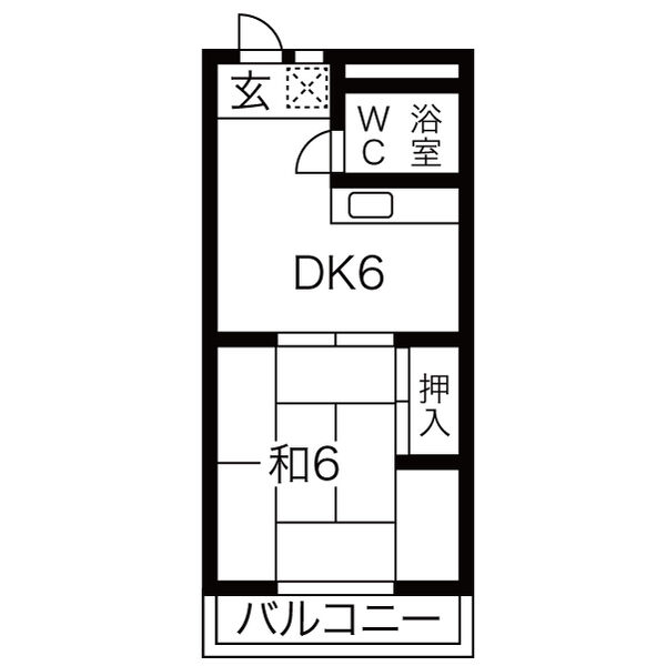 不二ガ丘ハイツの間取り