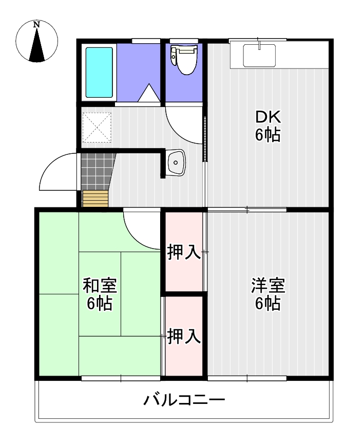 カメリアハイツIIの間取り