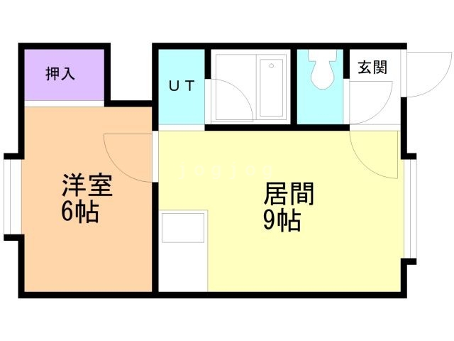 札幌市西区宮の沢四条のアパートの間取り