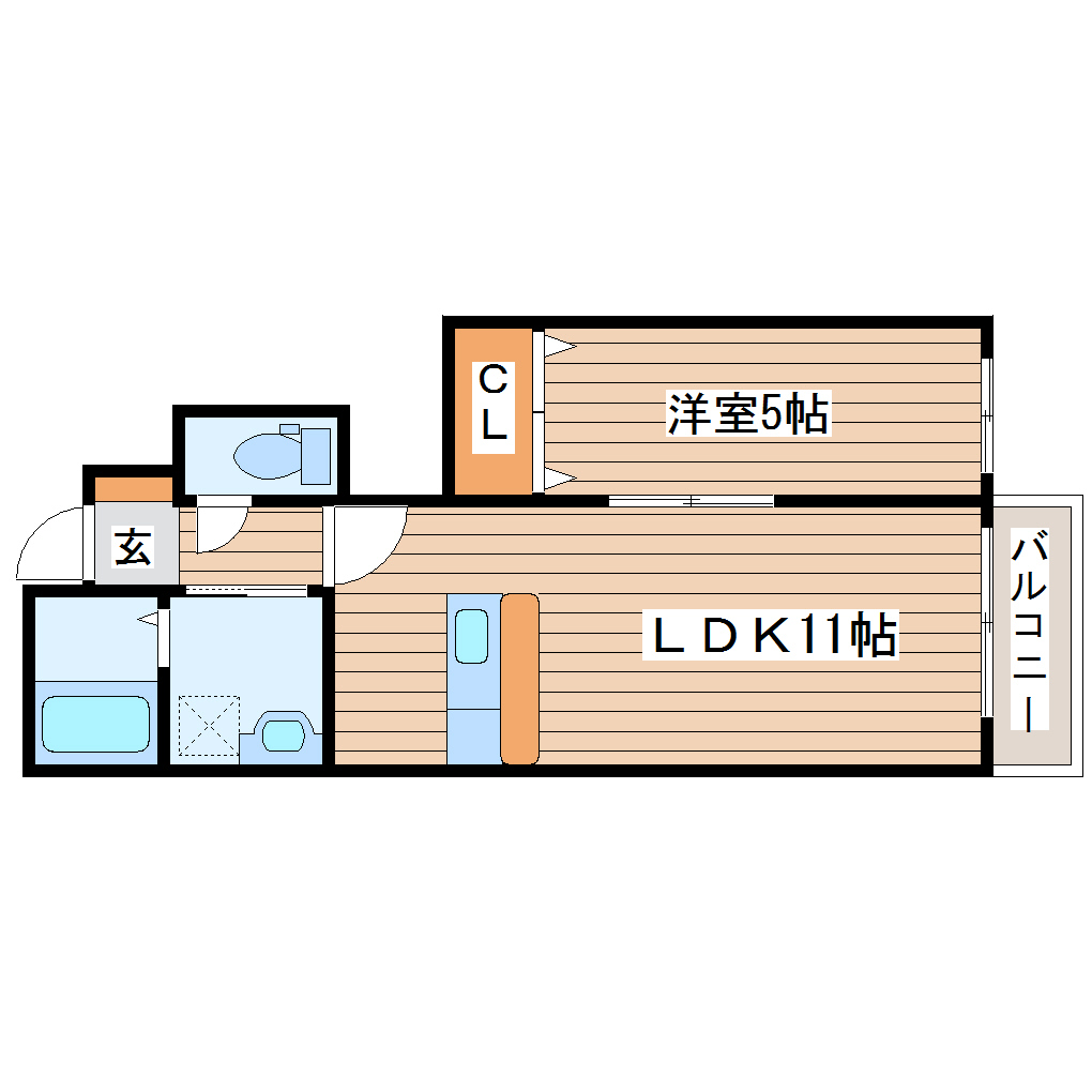 コスモA棟の間取り