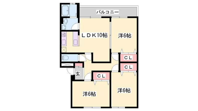 リノスタイル姫路北条の間取り