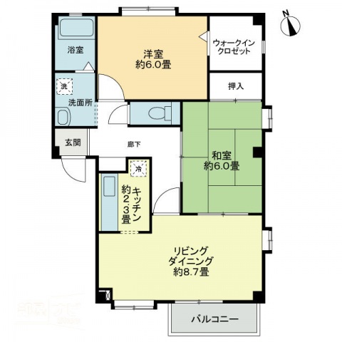 フォブール西須賀の間取り