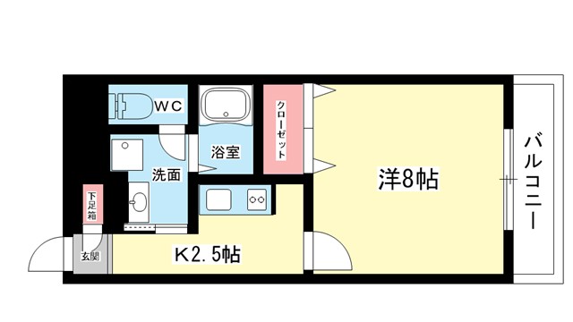 豊中市少路のマンションの間取り