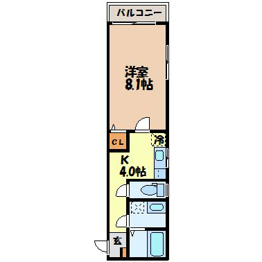 ヒルズＨＡＲＡＤＡの間取り